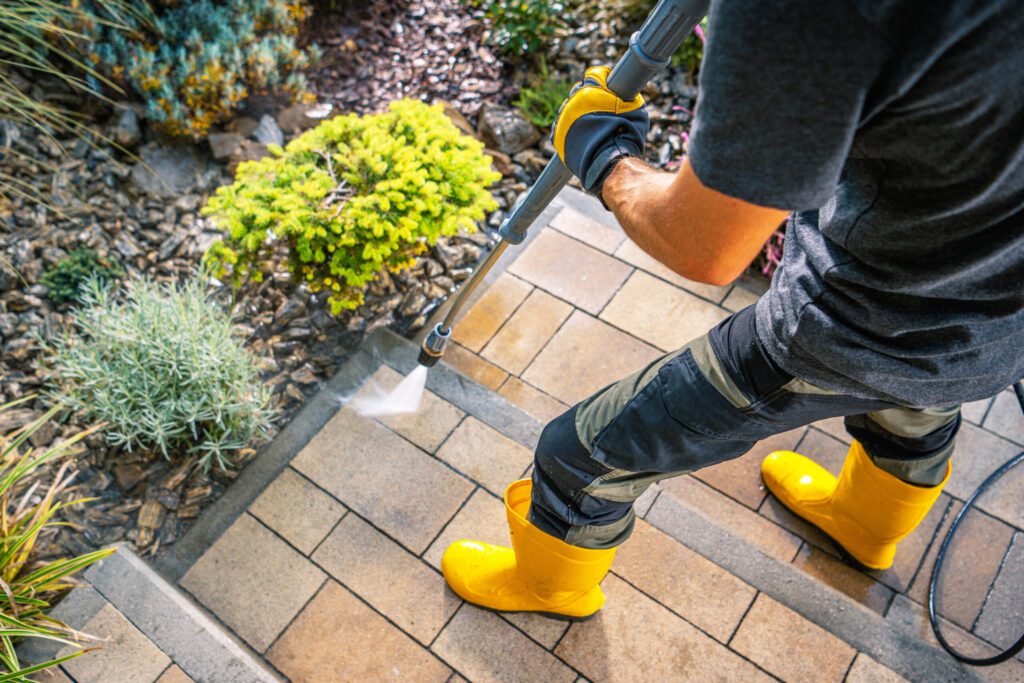 hochdruckreinigung pflastersteine