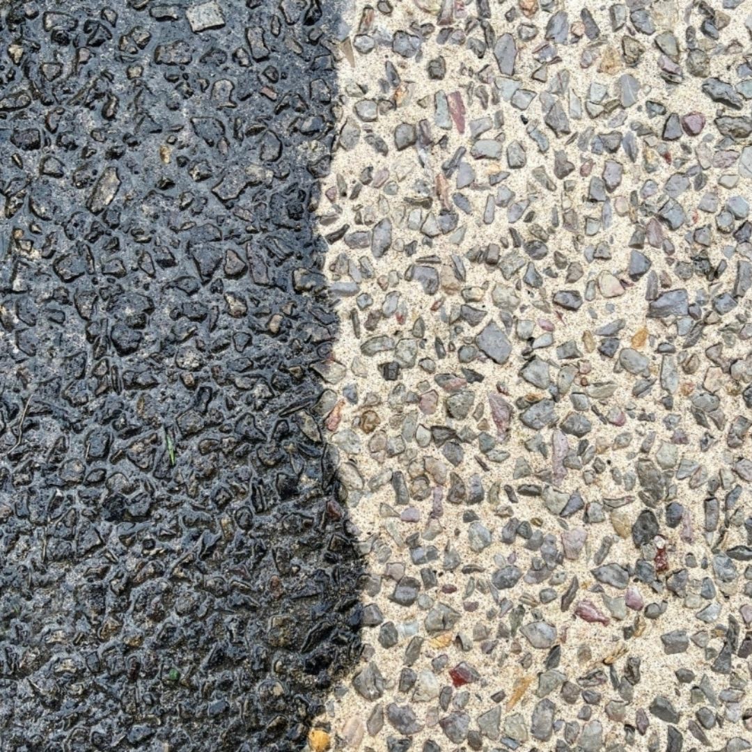 Professionelle Betonreinigung Blaubeuren Vorher Nachher